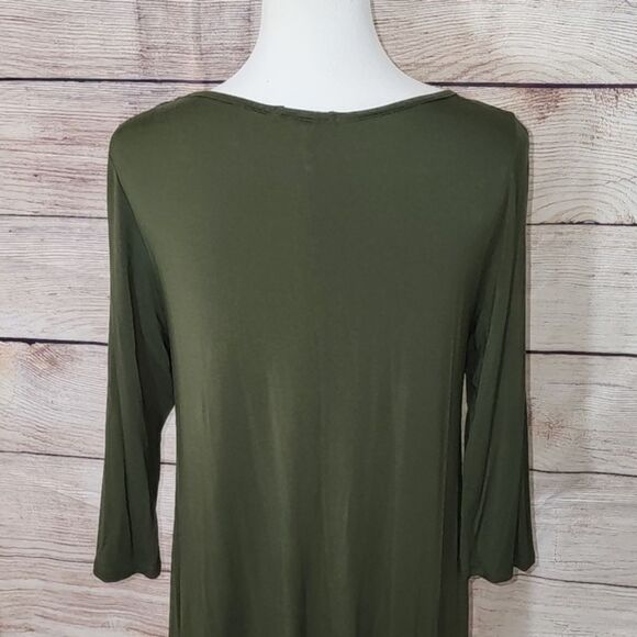 Caralese Asymmetrical Handkerchief Hem Tunic Dress Size Large‎ - Picture 8 of 15